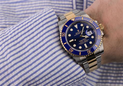 rolex submariner on the wrist|rolex submariner thickness mm.